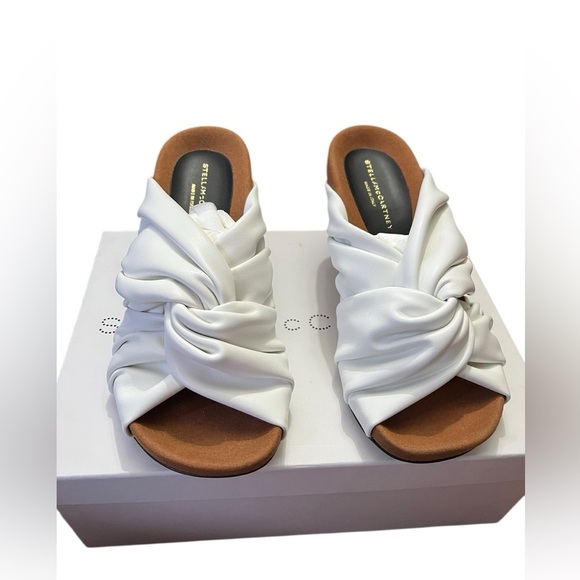 Stella McCartney Terra High Heel Slide Sandals - Picture 1 of 7